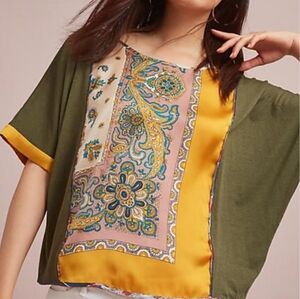 Anthropologie Tiny Reeves Boat Neck Top Size Med